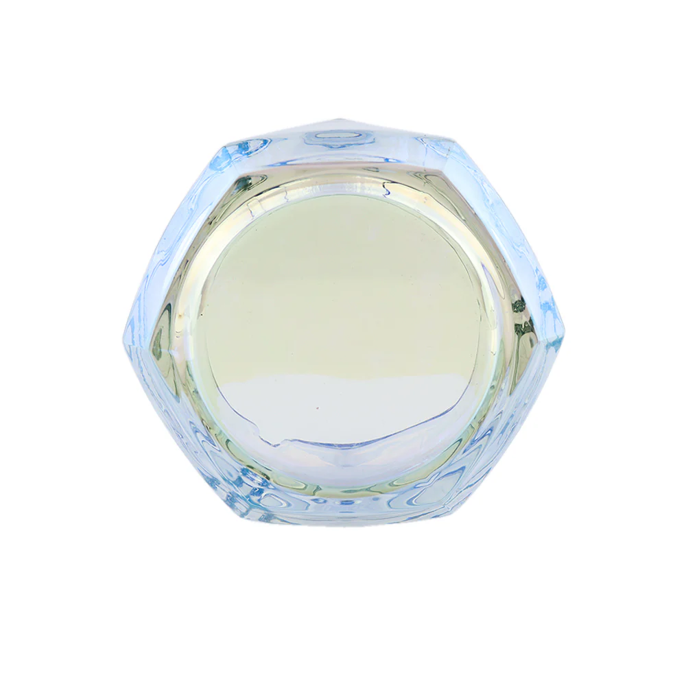 Cenicero de Cristal Tornasol Transparente Hexagona - Image 3